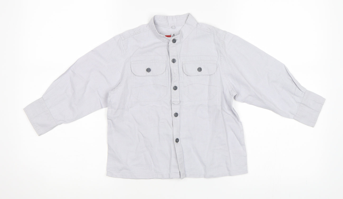 NEXT Boys Grey   Basic Button-Up Size 3 Years