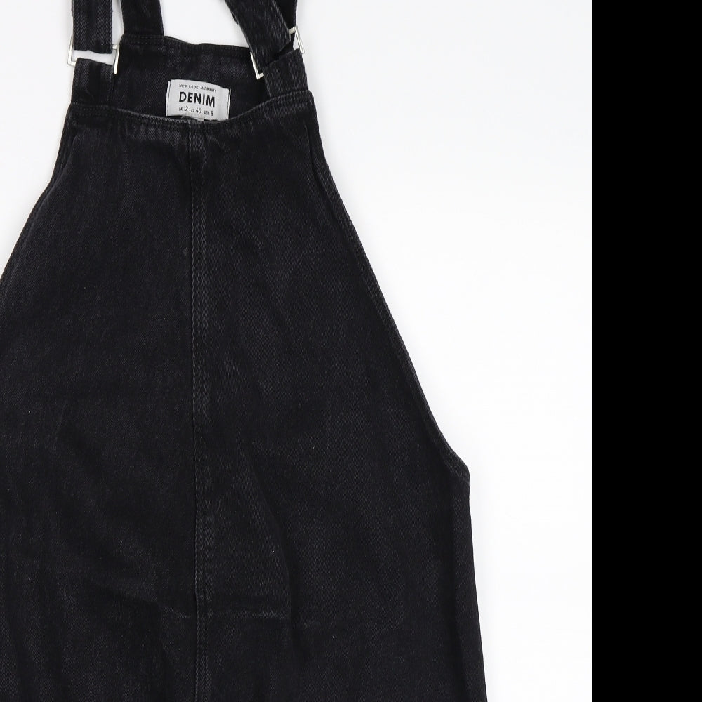 Newlook Womens Black   Pinafore/Dungaree Dress  Size 12