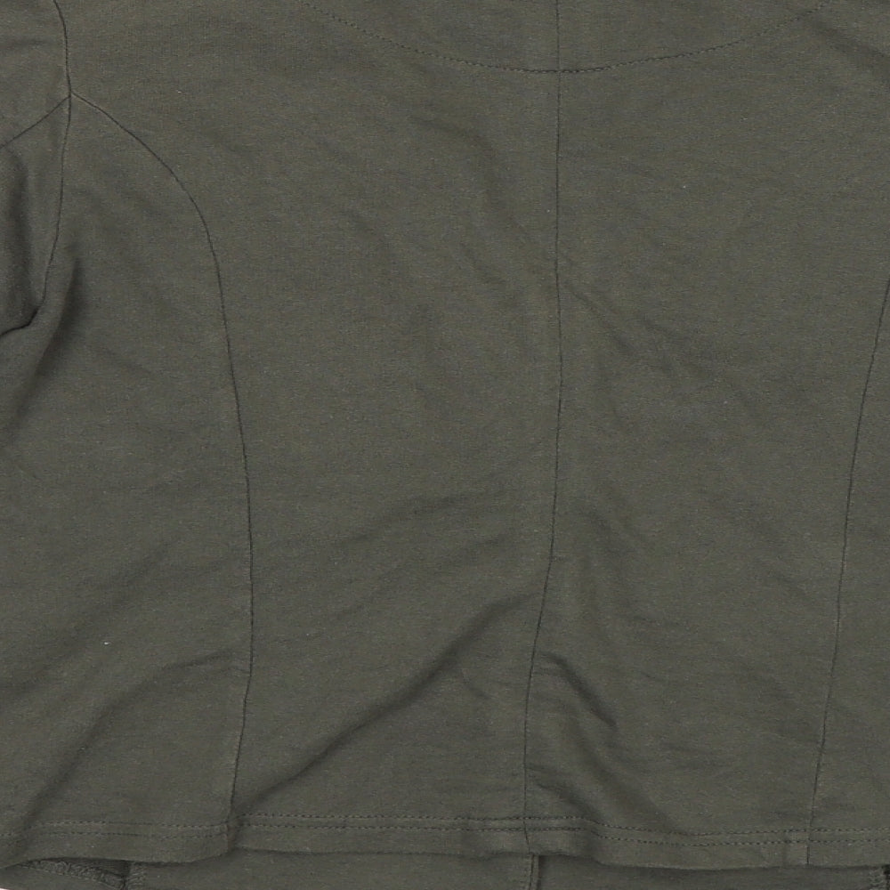 Denim & Co. Womens Green   Jacket Blazer Size 6