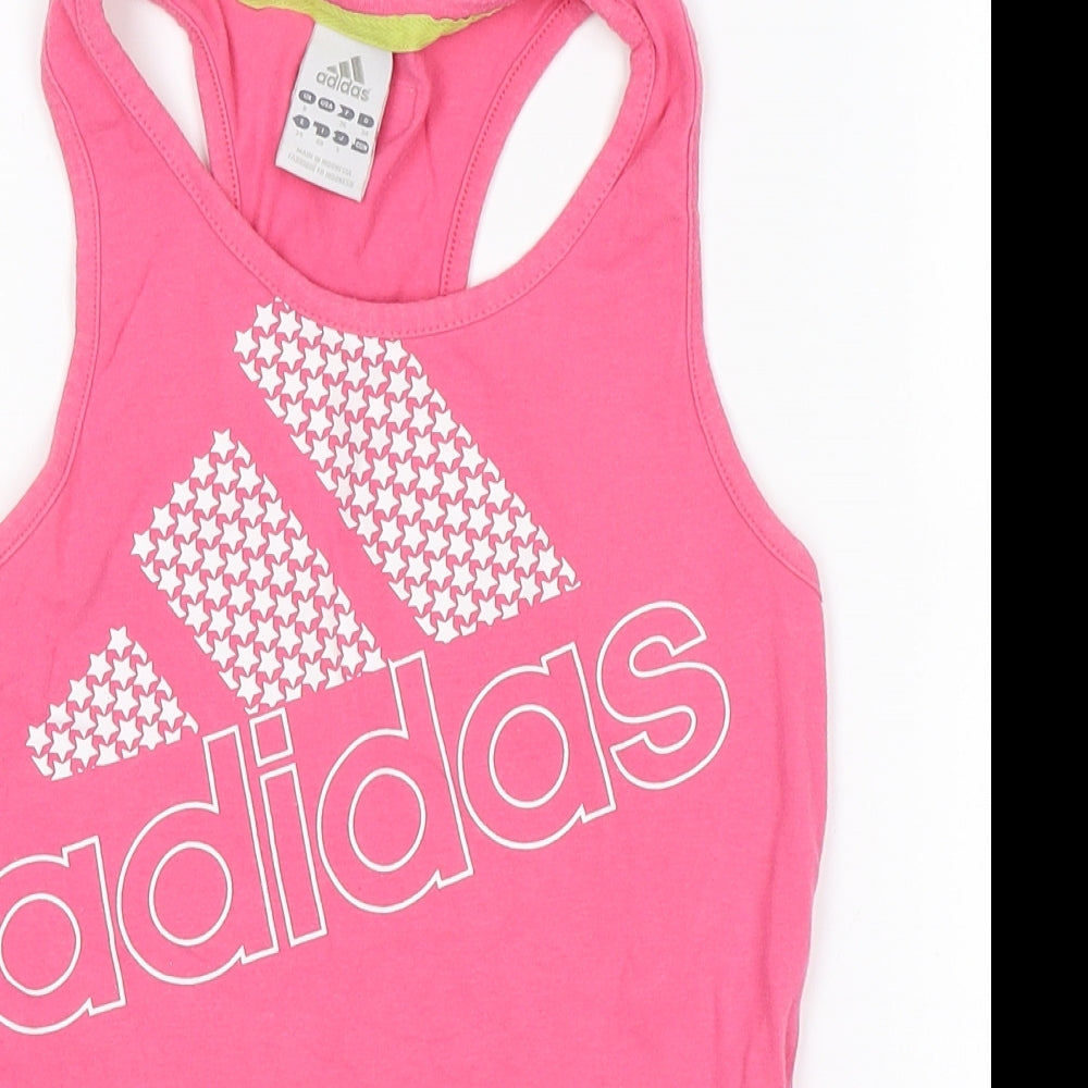 adidas Womens Pink   Basic Tank Size 8