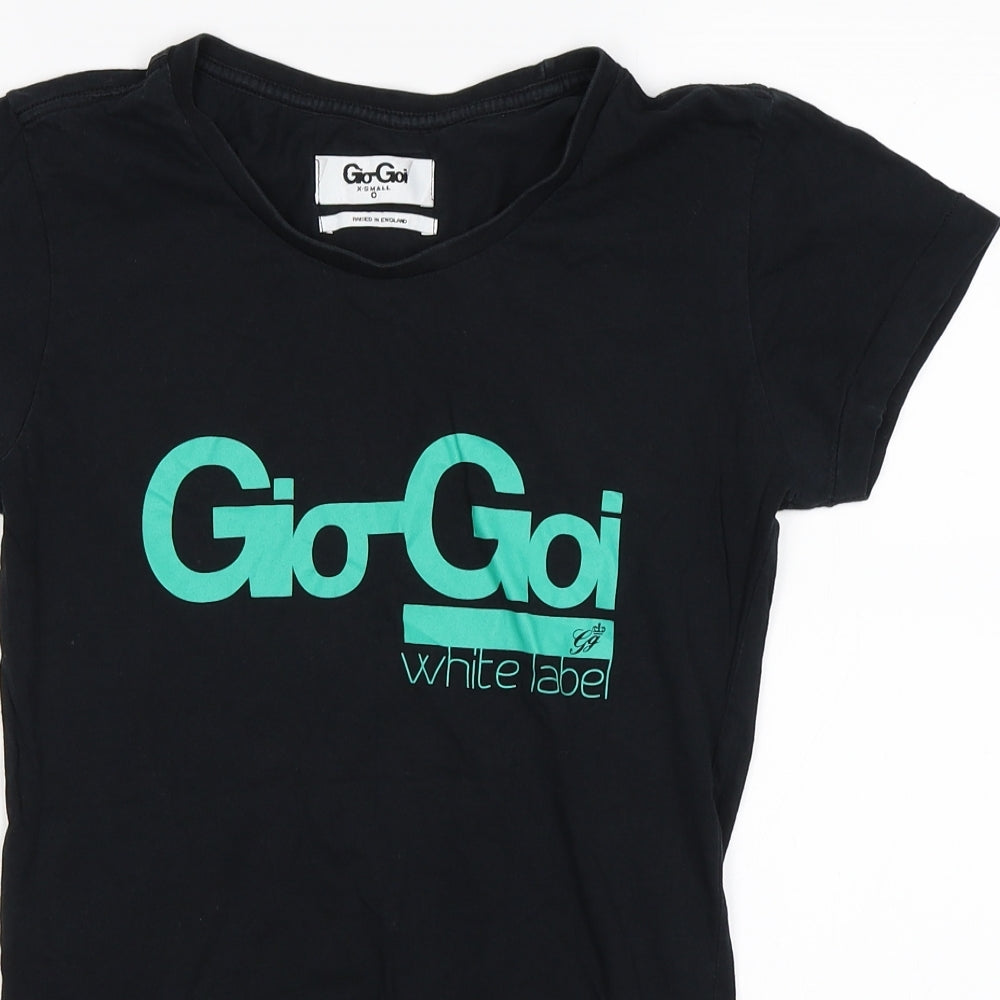 GioGoi Womens Black   Basic T-Shirt Size XS