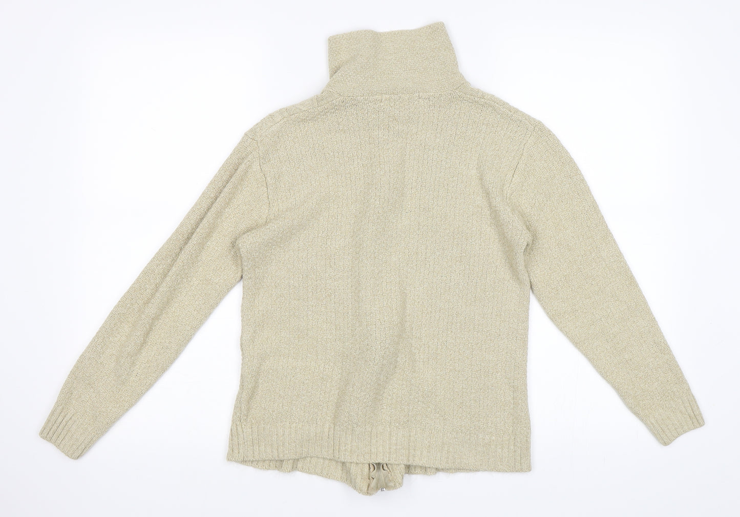 Glimpse Design Womens Beige   Cardigan Jumper Size S