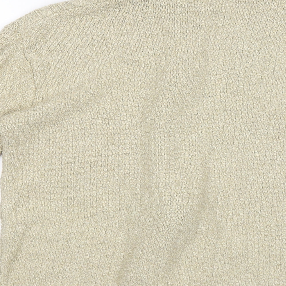 Glimpse Design Womens Beige   Cardigan Jumper Size S