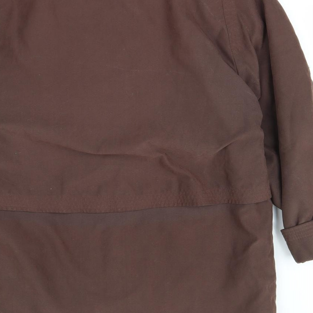 Telemac Mens Brown   Jacket Coat Size M