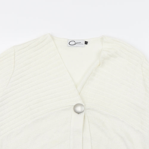 Casamia Womens Ivory   Cardigan Jumper Size L