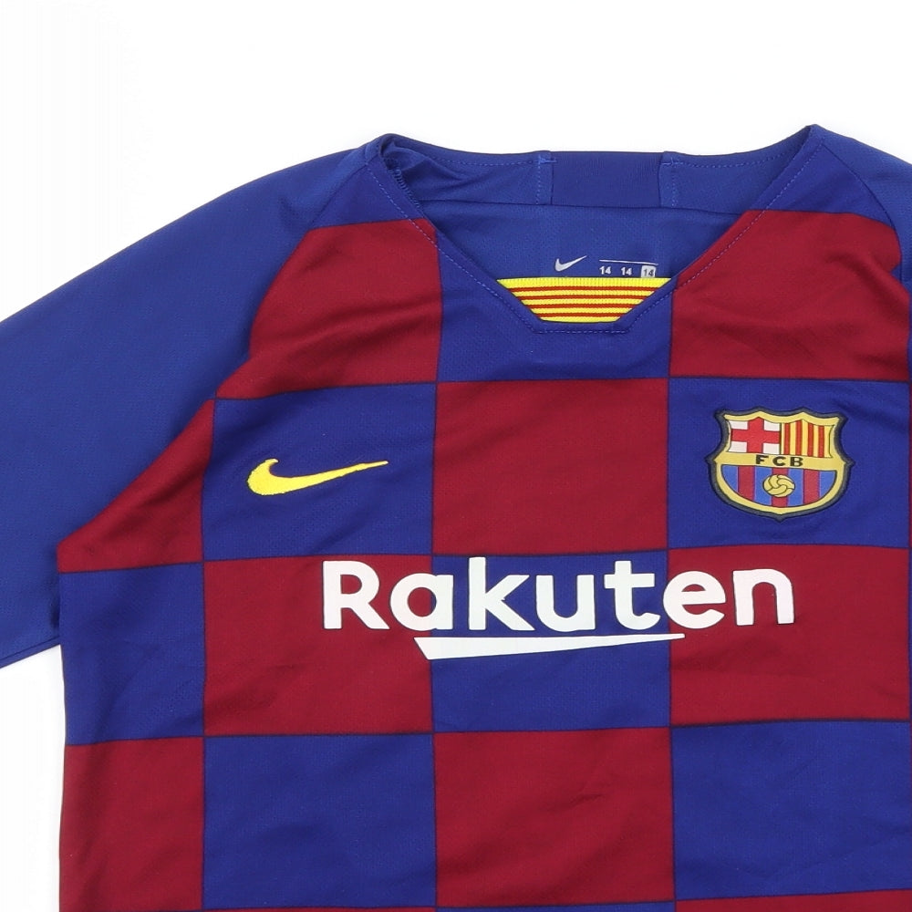 Nike Boys Blue   Basic T-Shirt Size 14 Years  - Messi