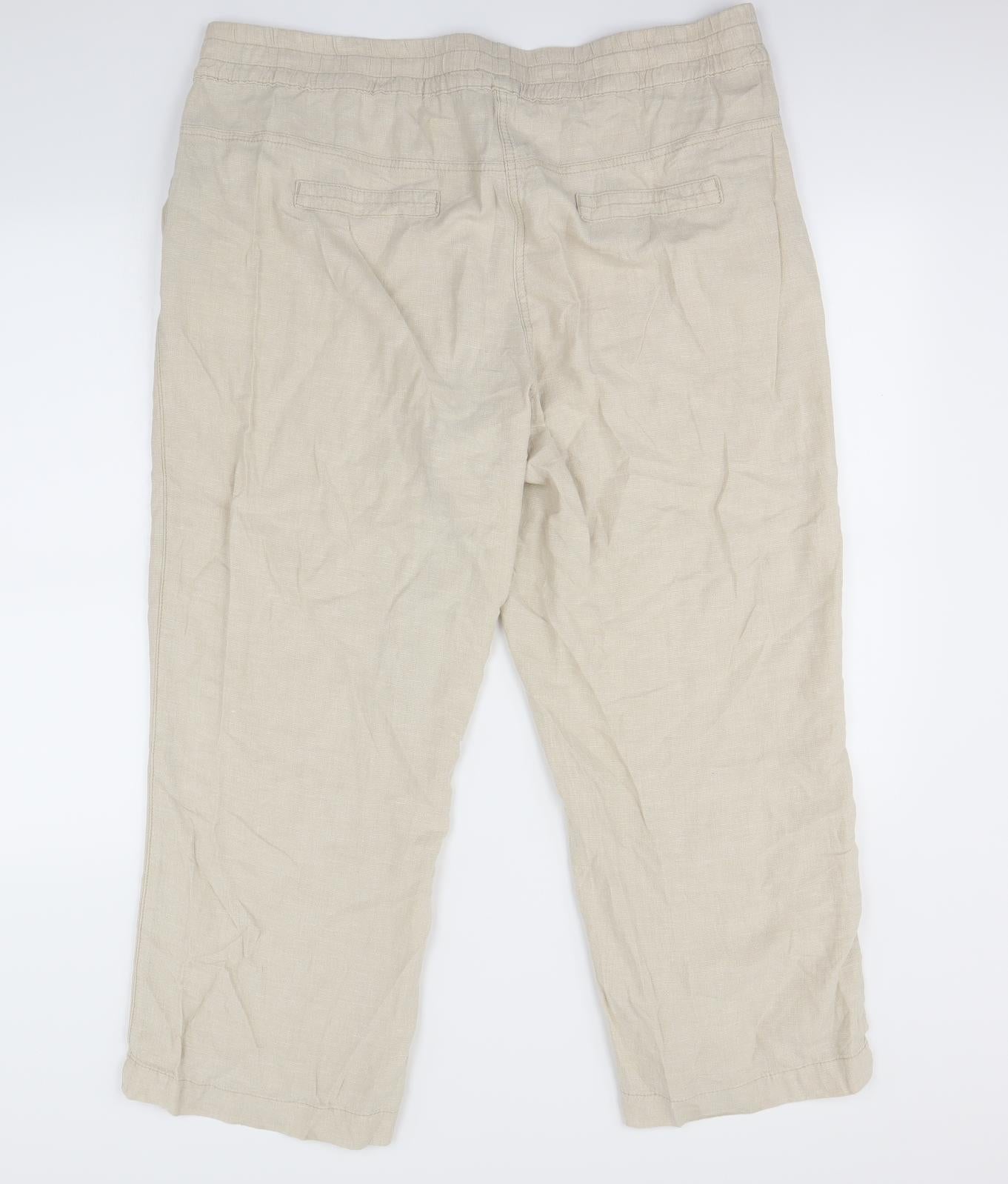 George Womens Beige   Trousers  Size 18 L29 in