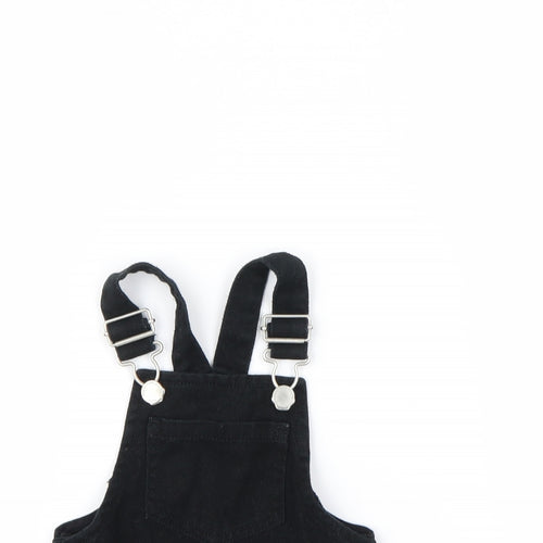 NEXT Girls Black   Pinafore/Dungaree Dress  Size 6-9 Months