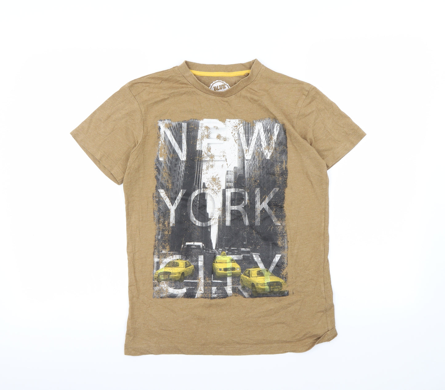 bluezoo Boys Beige   Basic T-Shirt Size 11-12 Years