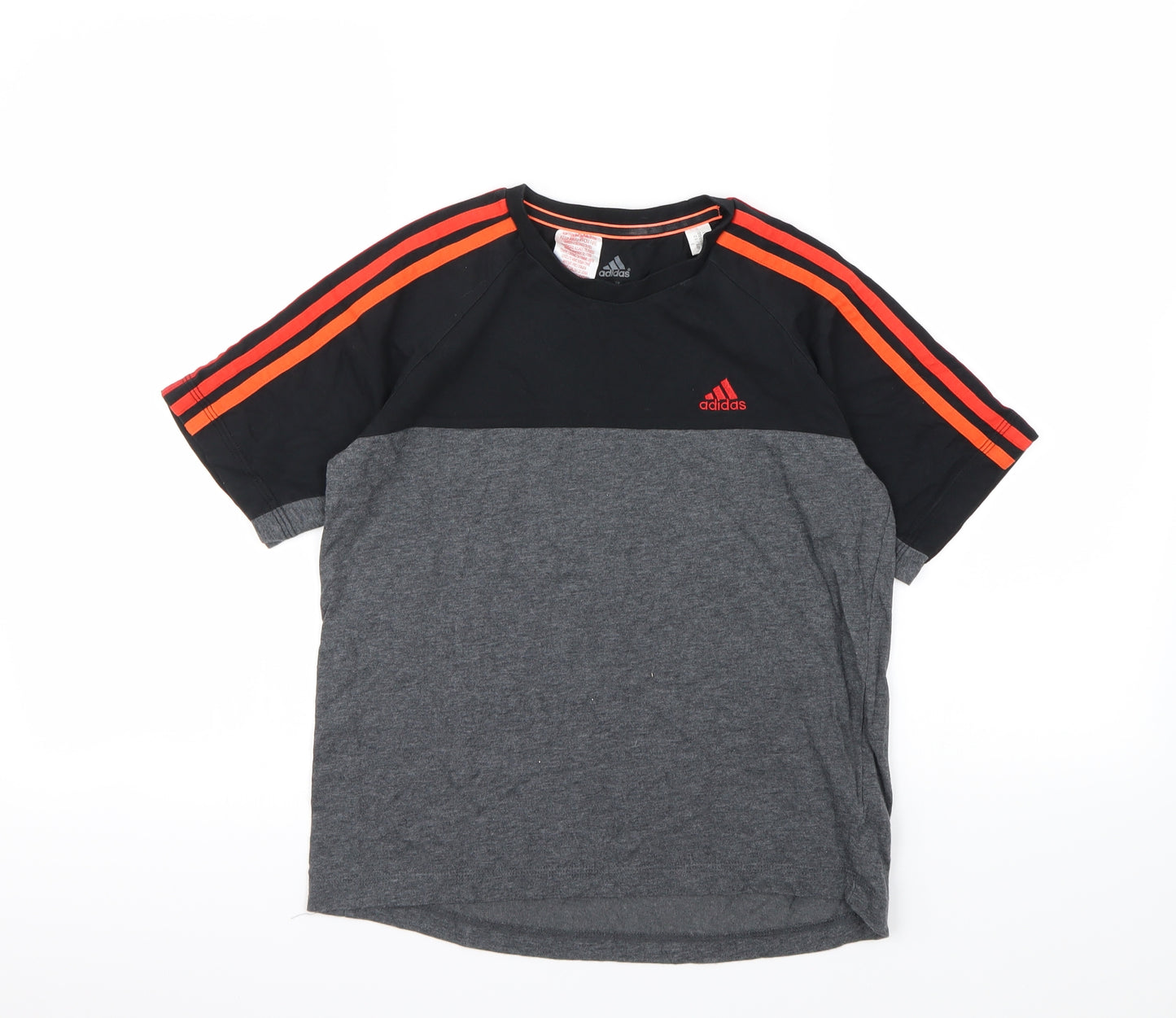 adidas Boys Black   Basic T-Shirt Size 11-12 Years