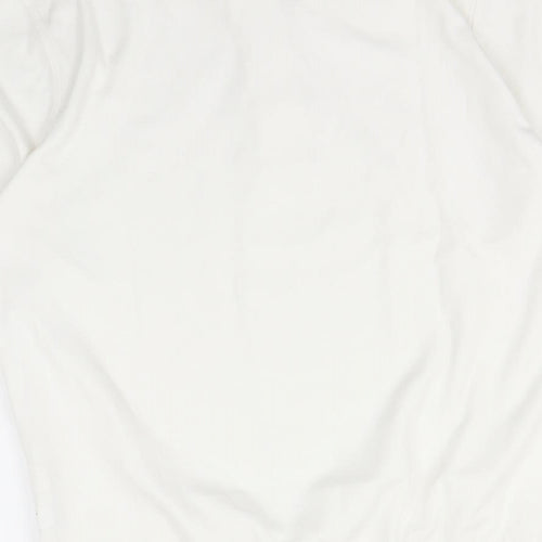 landsend Mens Ivory    Polo Size S
