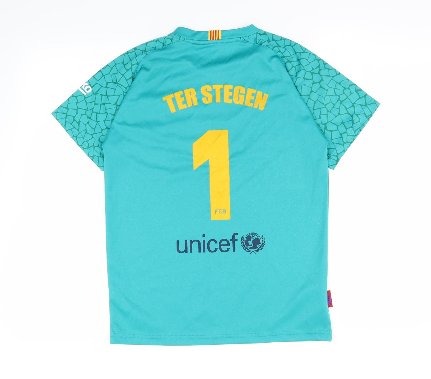 FCB Boys Green   Basic T-Shirt Size 12 Years