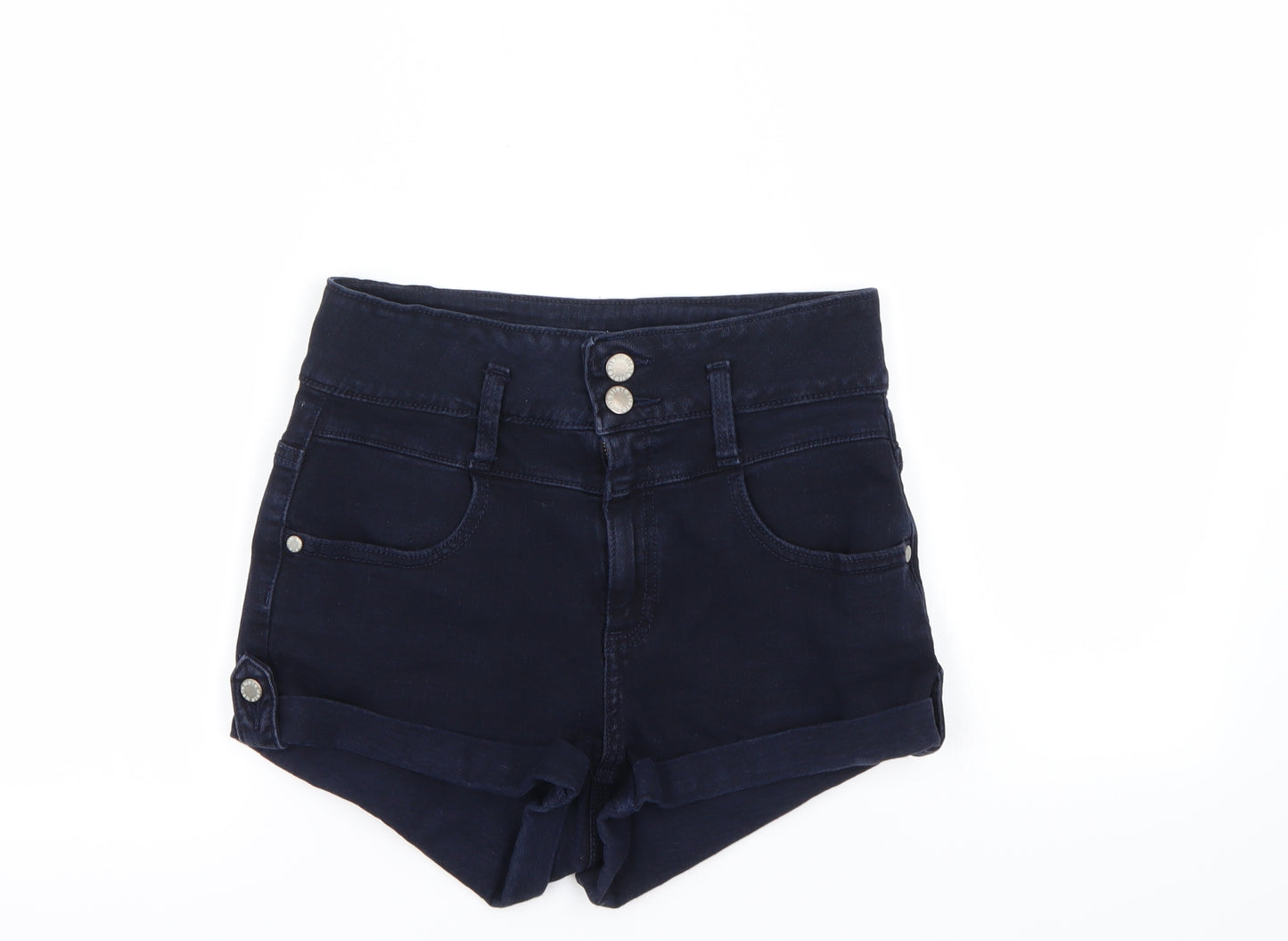 Topshop Womens Blue   Hot Pants Shorts Size 28 in