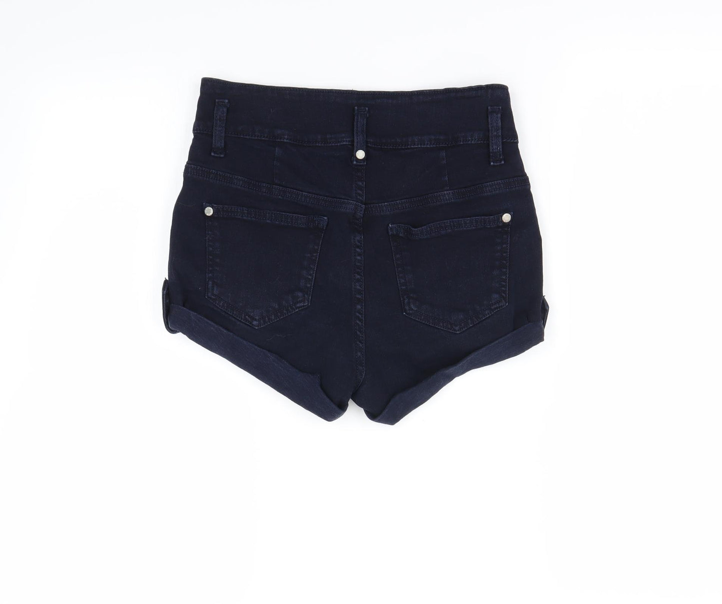 Topshop Womens Blue   Hot Pants Shorts Size 28 in