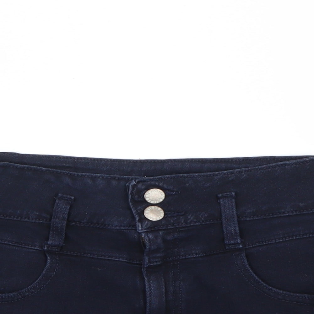 Topshop Womens Blue   Hot Pants Shorts Size 28 in