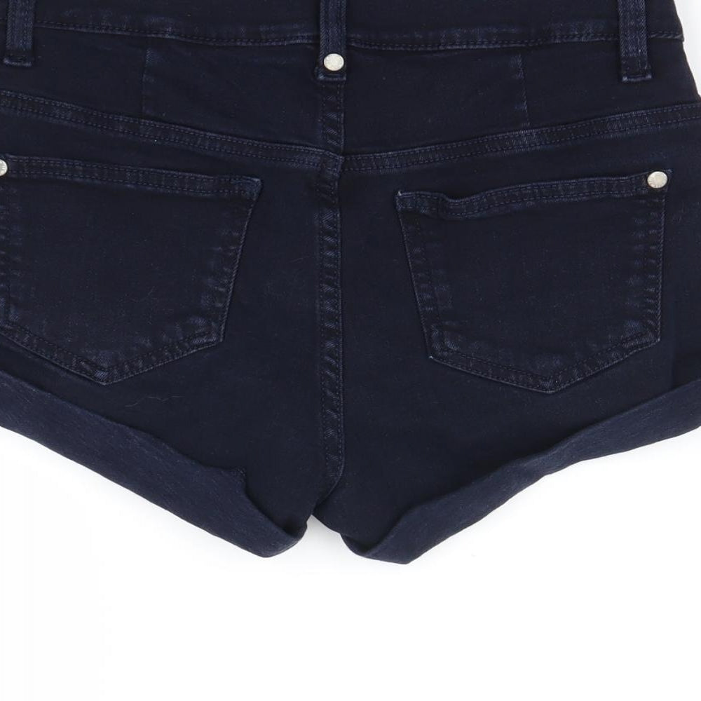 Topshop Womens Blue   Hot Pants Shorts Size 28 in