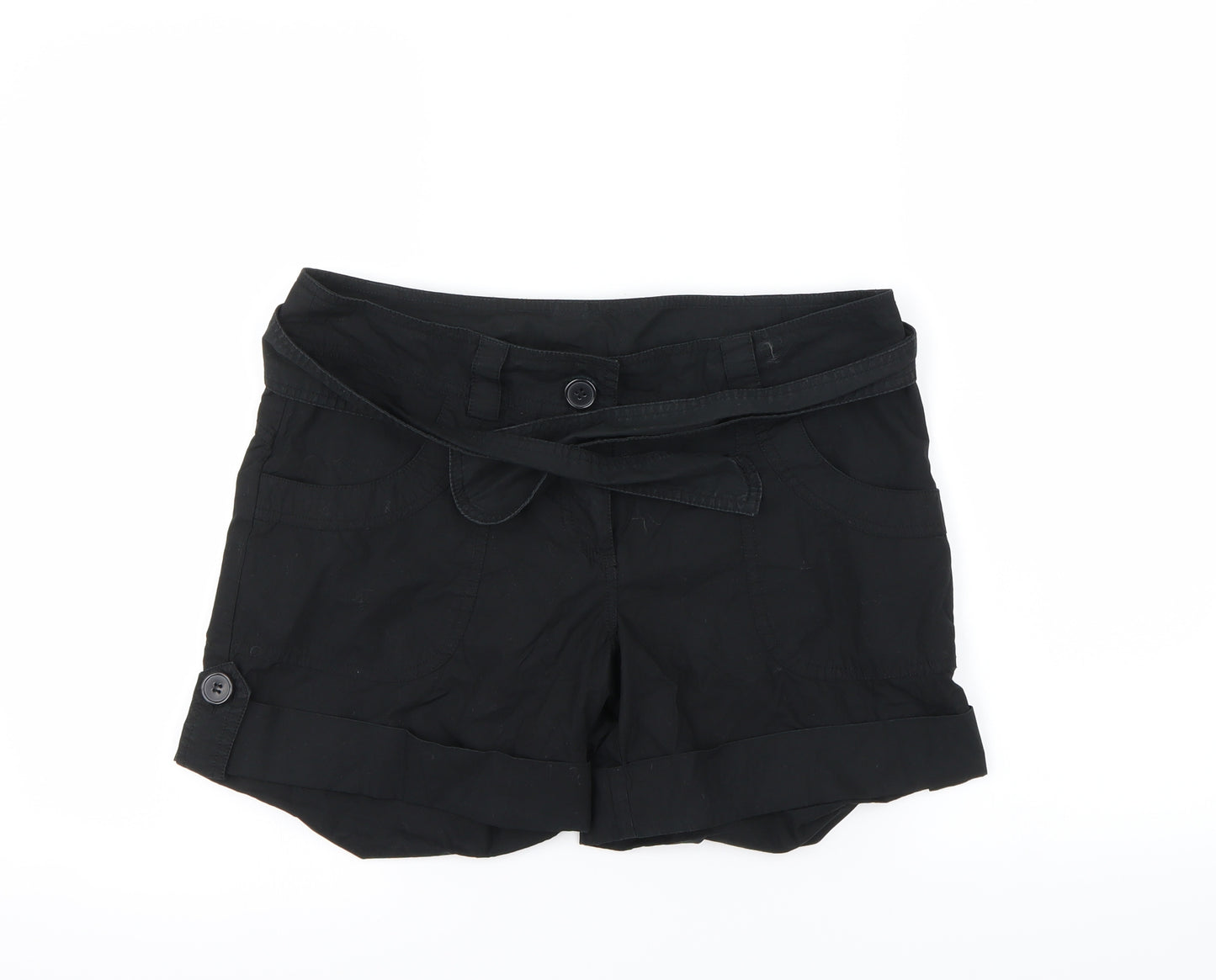 dunnes Womens Black   Cut-Off Shorts Size 10