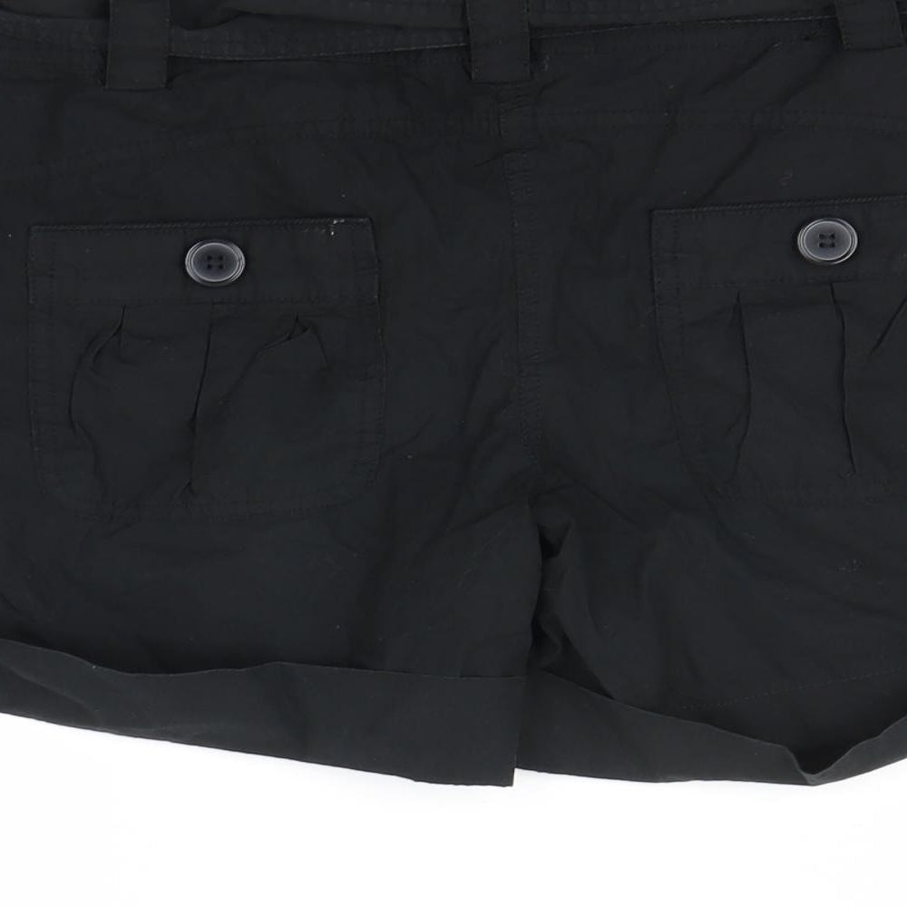 dunnes Womens Black   Cut-Off Shorts Size 10