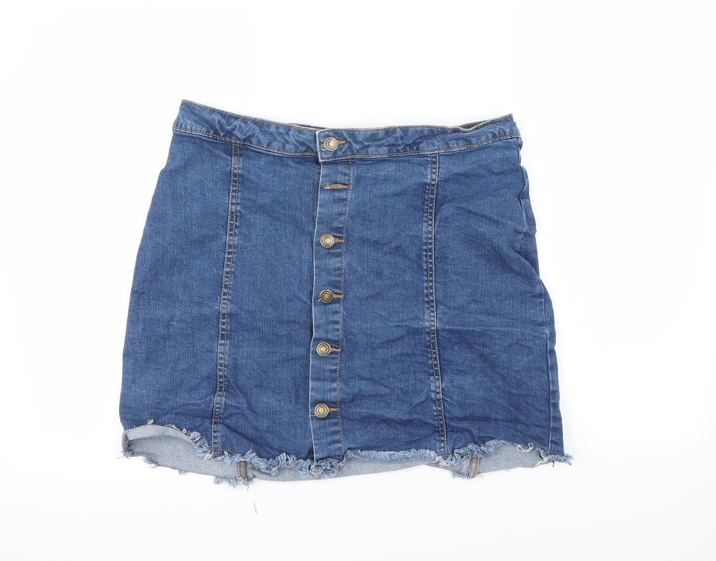 Pep&co Womens Blue   Mini Skirt Size 16