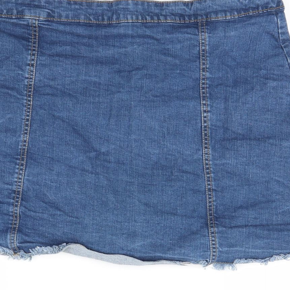 Pep&co Womens Blue   Mini Skirt Size 16