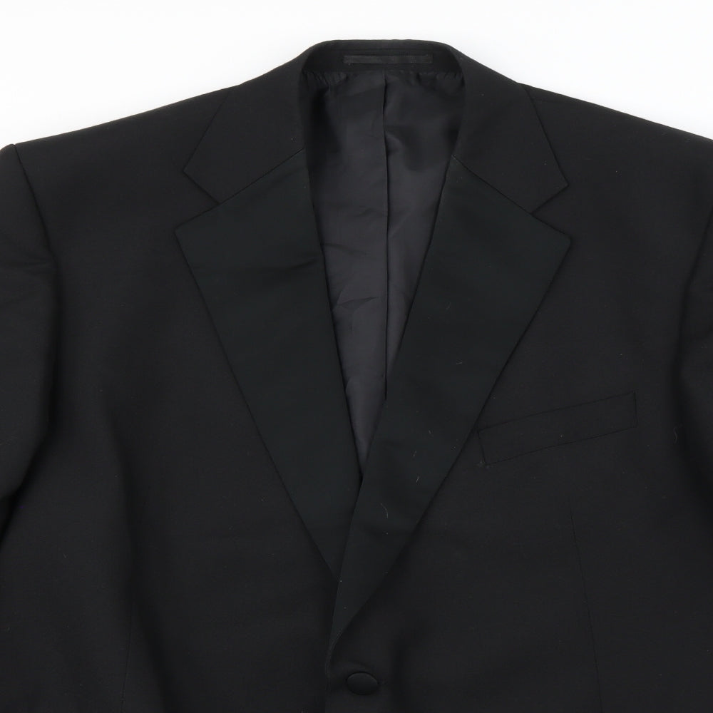 Preworn Mens Black   Jacket Blazer Size 2XL