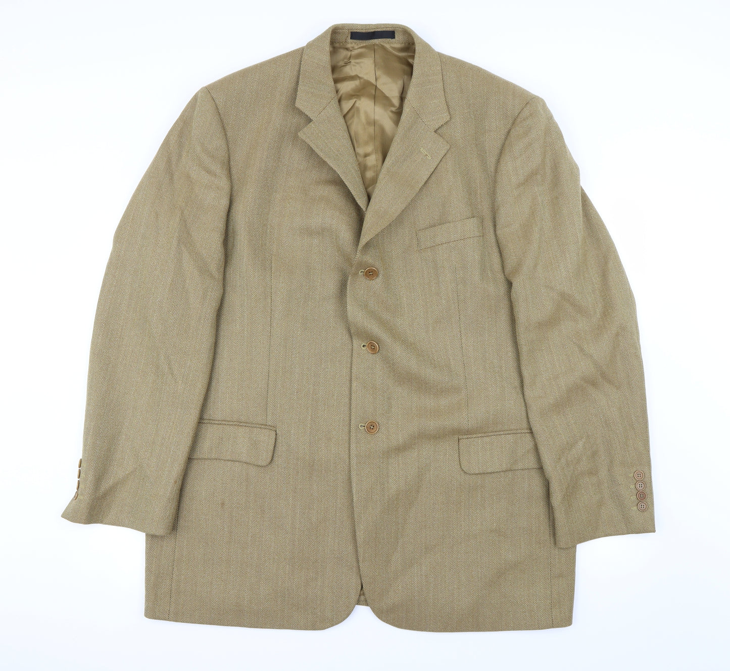 Preworn Mens Beige   Jacket Blazer Size XL