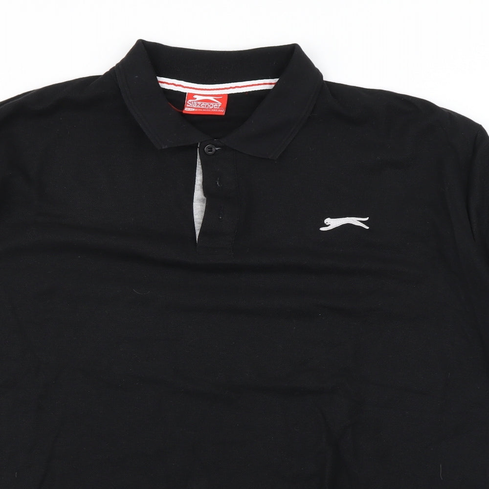 Slazenger Mens Black    Polo Size 2XL