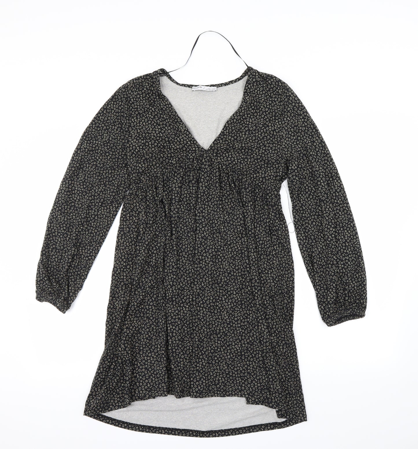 Pull & Bear  Womens Black Floral  Mini  Size S