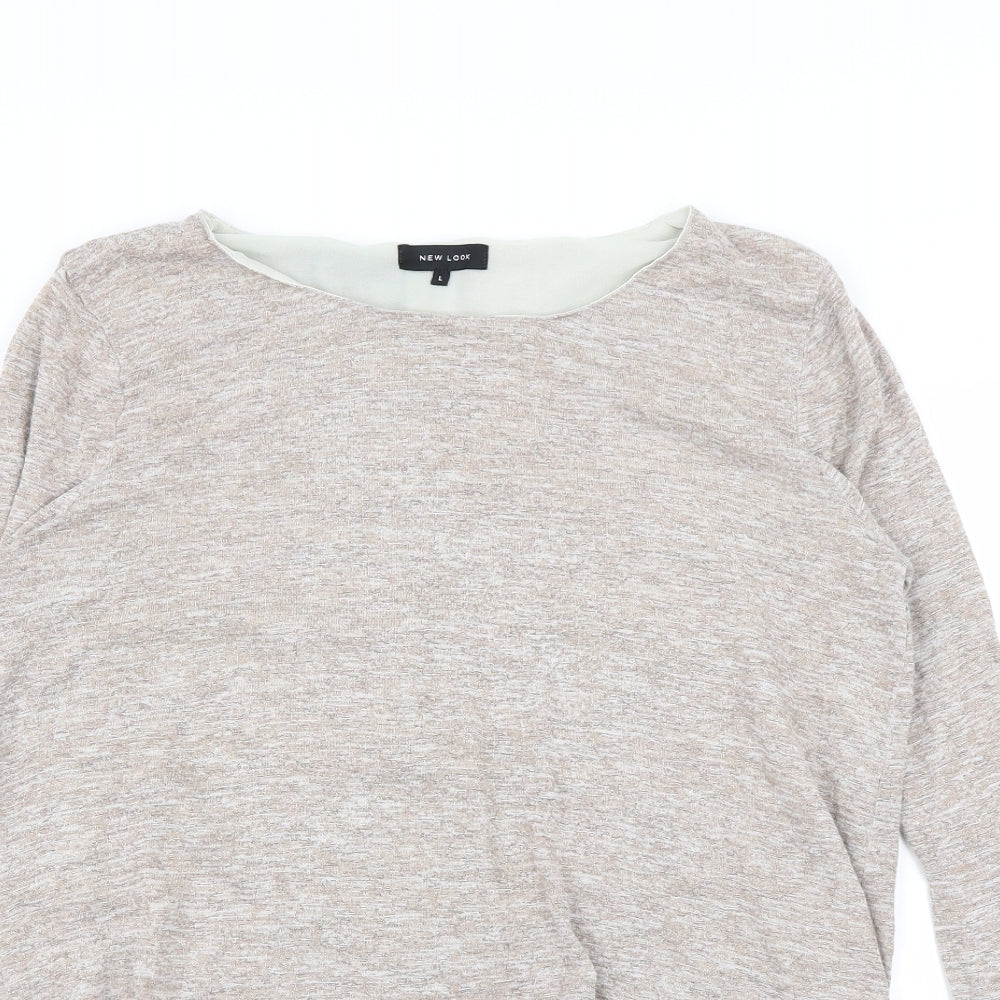 New Look Womens Beige   Pullover Jumper Size L