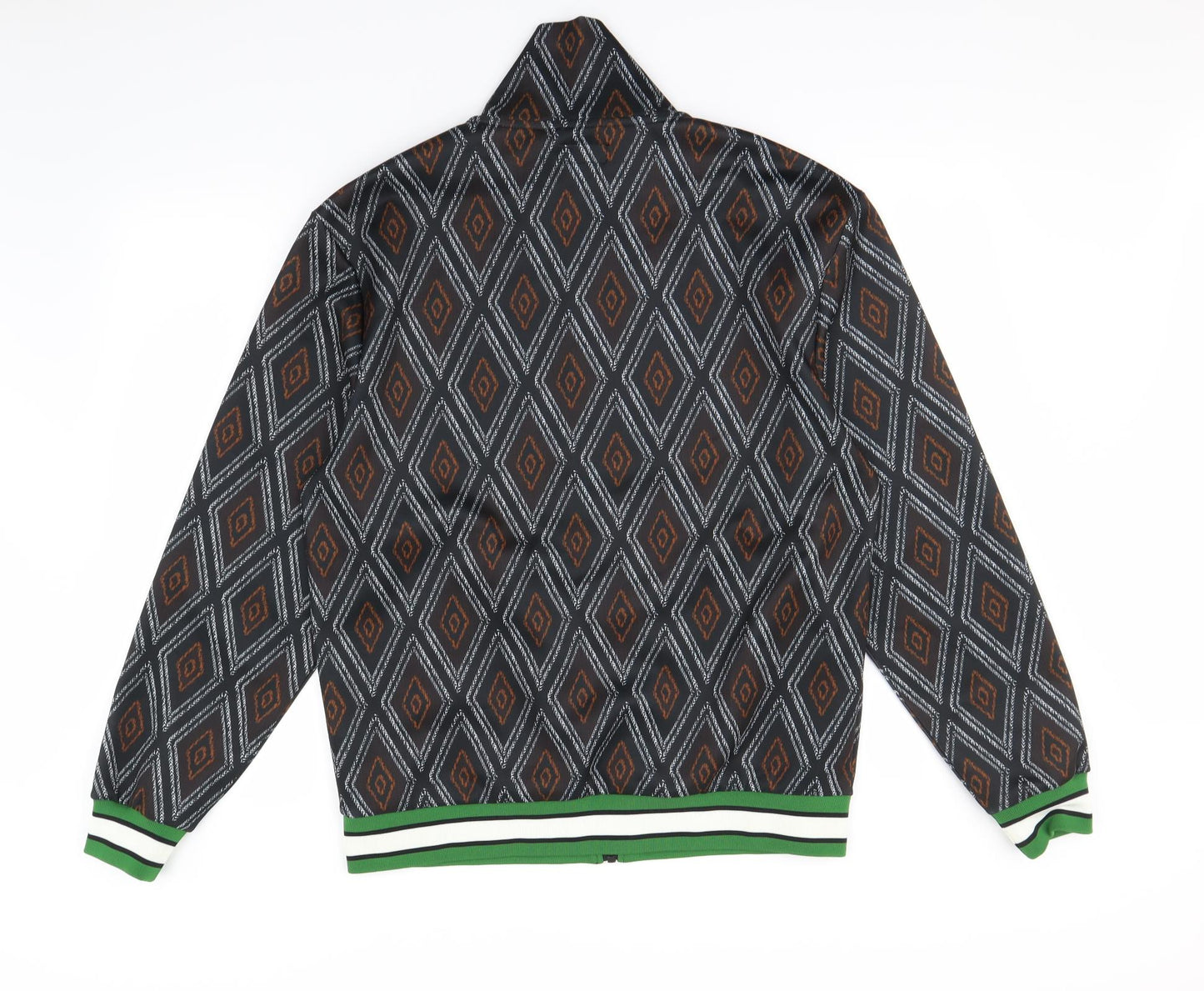 Zara Mens Black Geometric  Jacket  Size XL