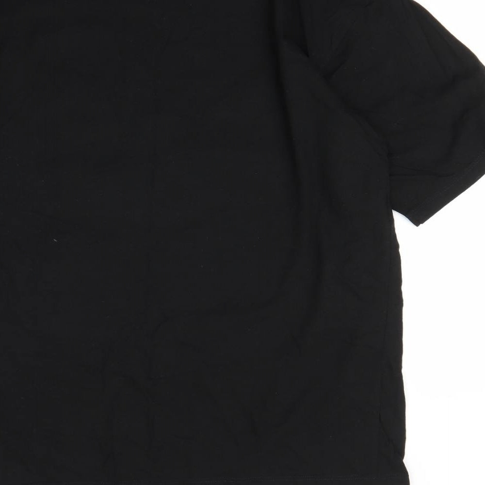 Divided Womens Black   Basic T-Shirt Size L  - whitney houston