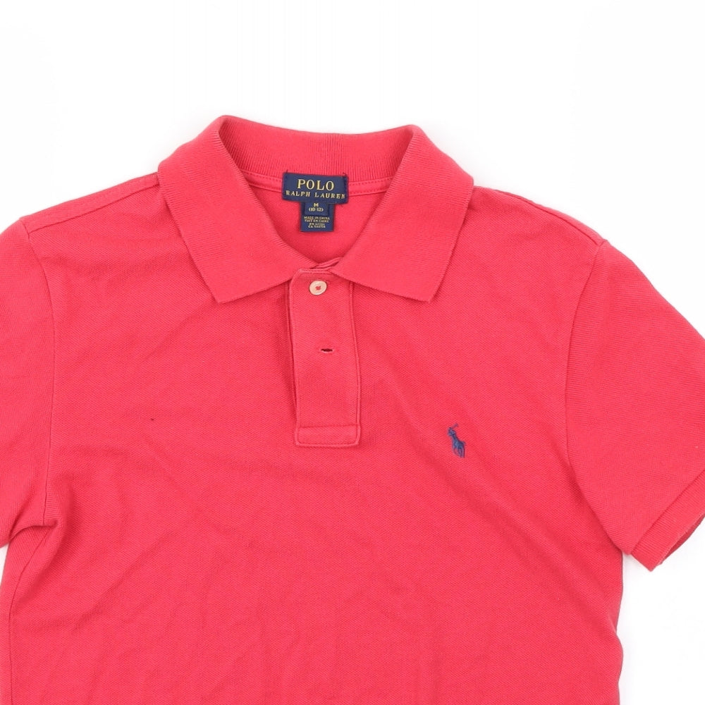 Ralph Lauren Boys Pink   Basic Polo Size 10-11 Years