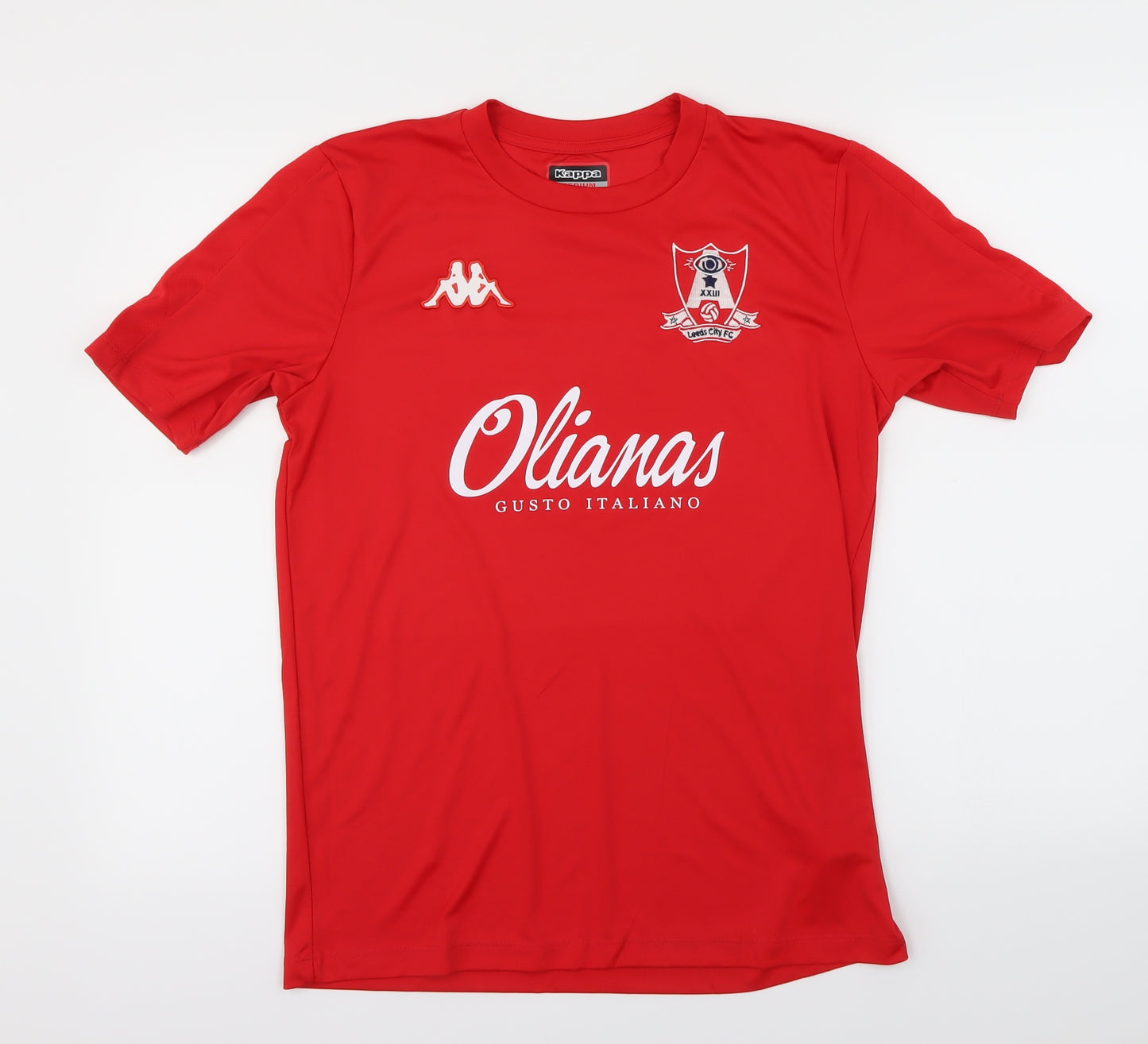 Kappa Mens Red    T-Shirt Size M  - Leeds City FC
