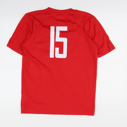 Kappa Mens Red    T-Shirt Size M  - Leeds City FC