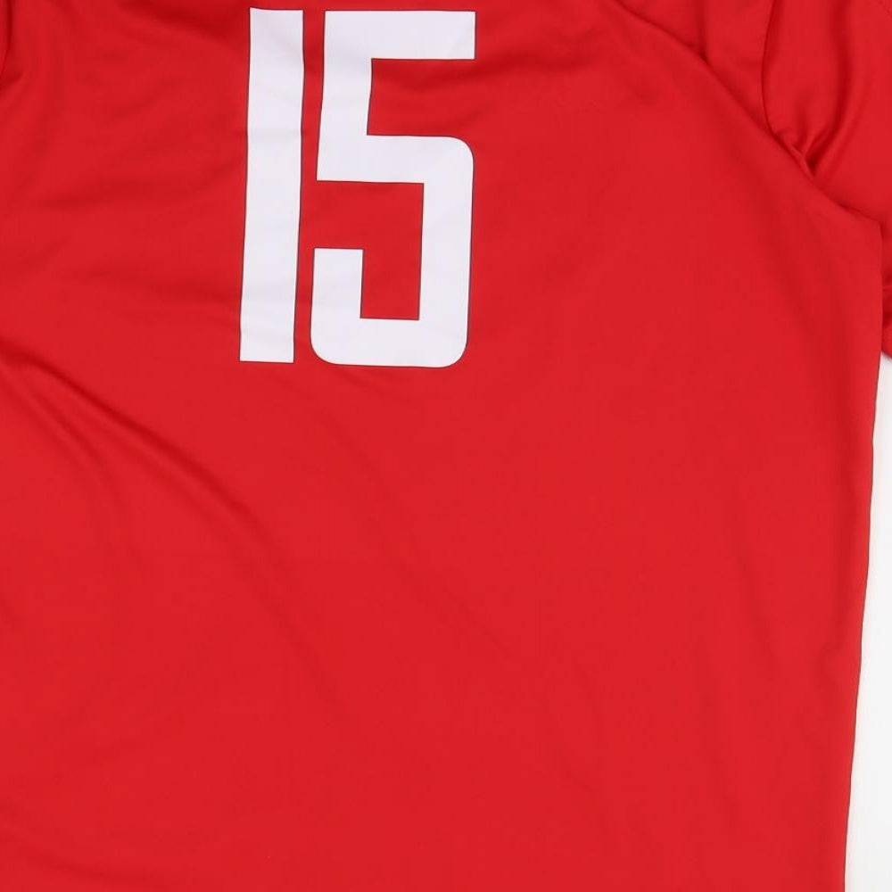 Kappa Mens Red    T-Shirt Size M  - Leeds City FC
