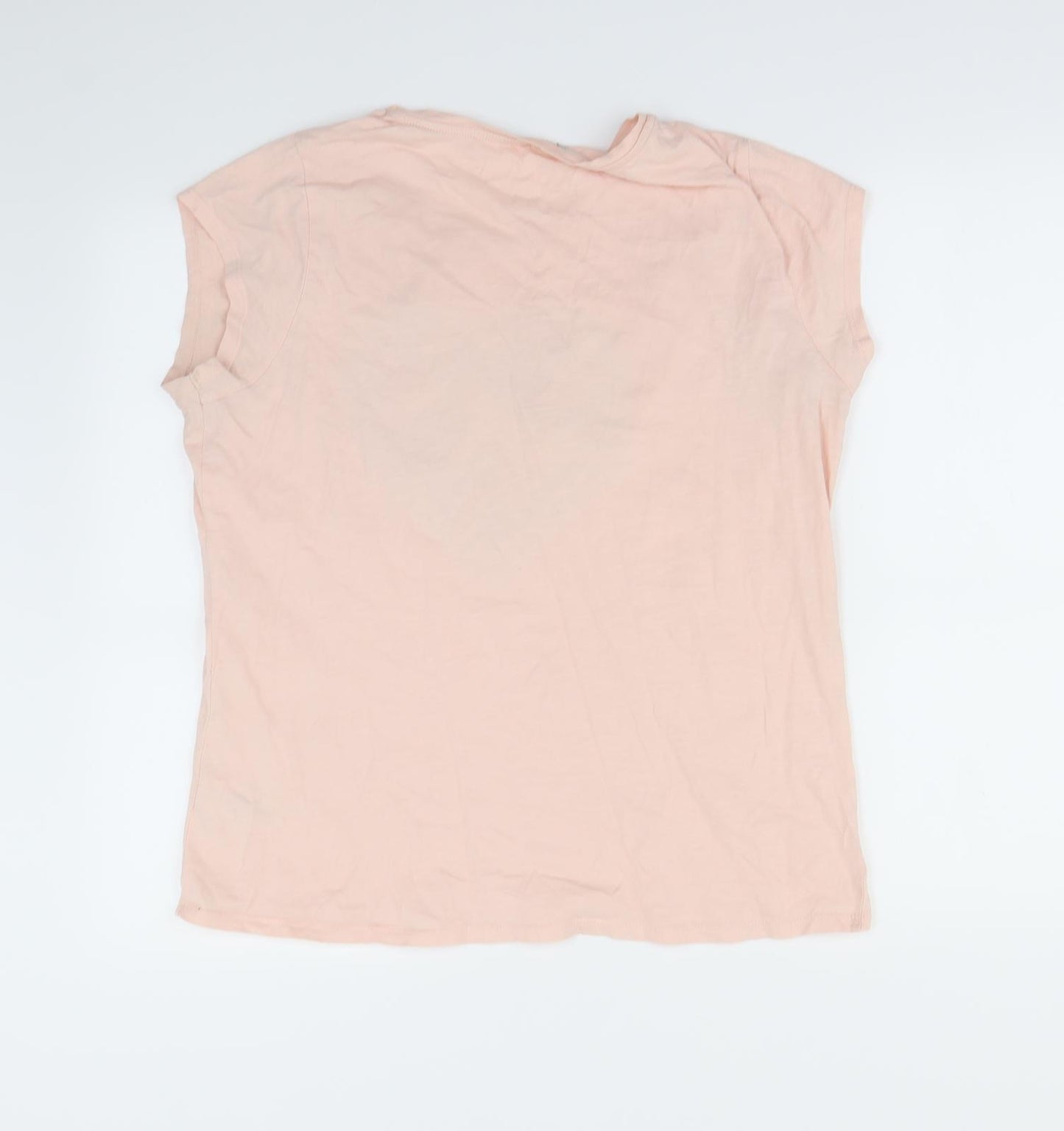 Preworn Womens Pink   Basic T-Shirt Size 14