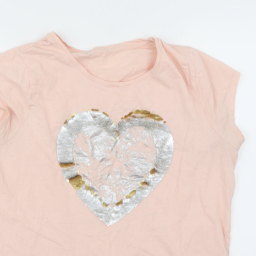 Preworn Womens Pink   Basic T-Shirt Size 14