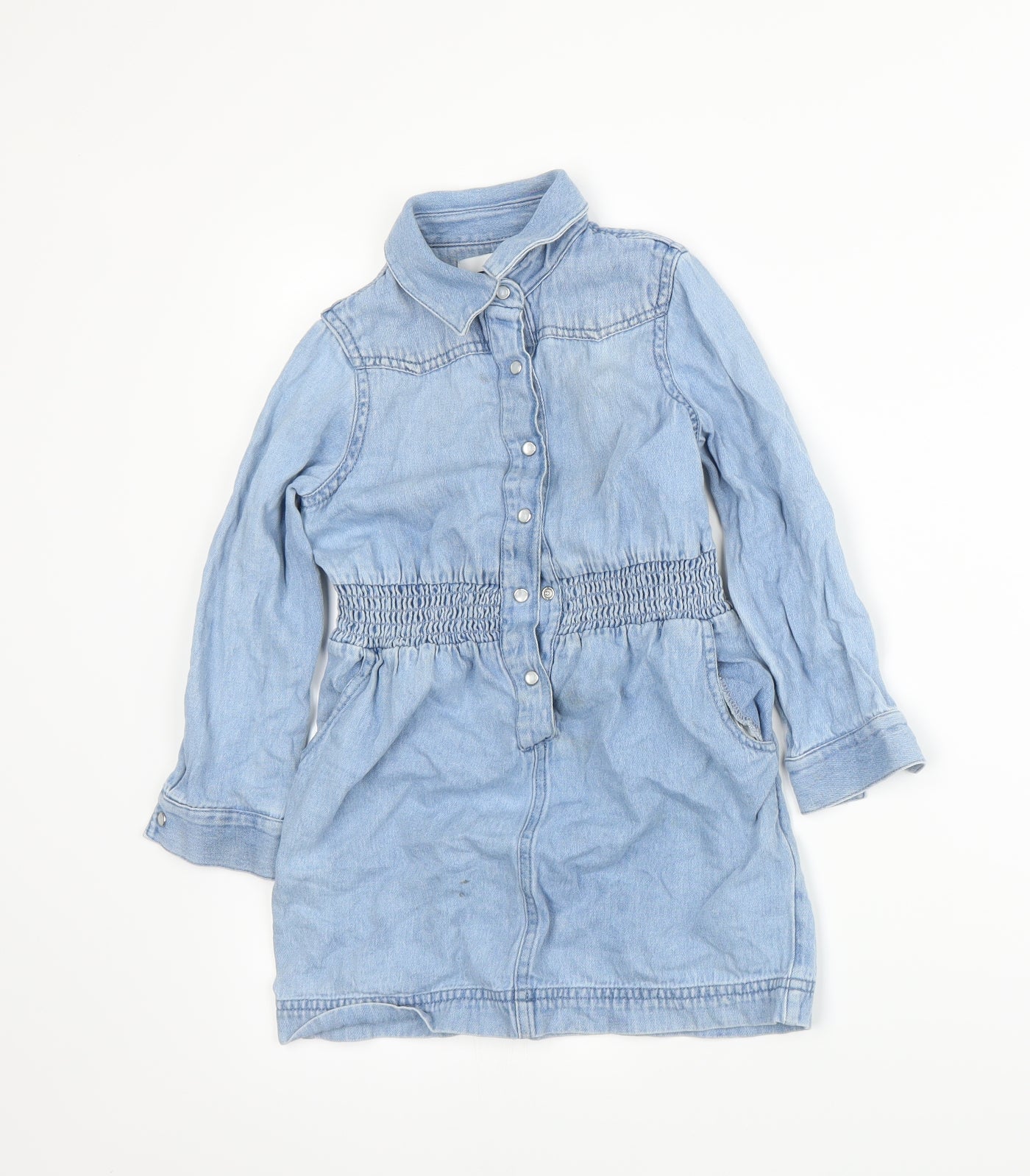 Marks and Spencer Girls Blue   A-Line  Size 5-6 Years