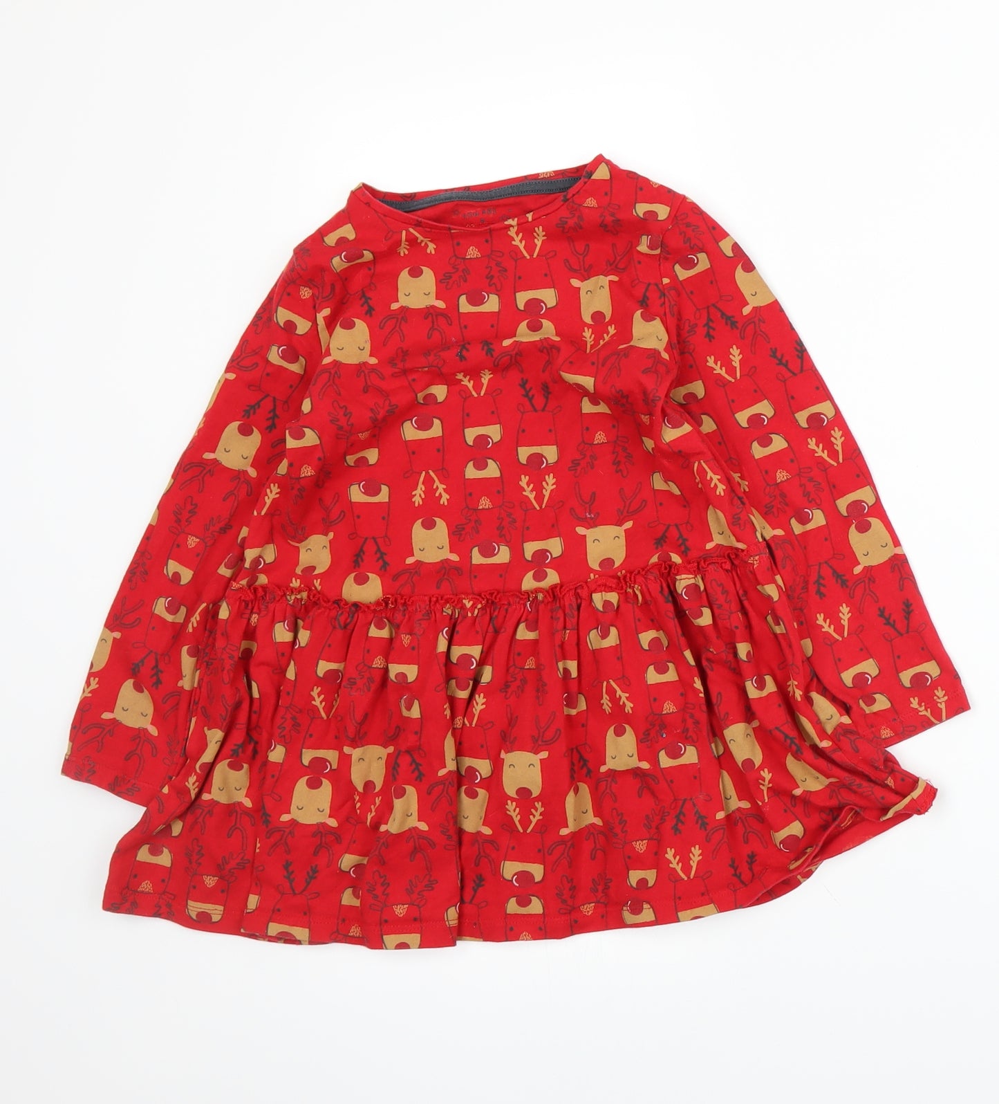 F&F Girls Red   A-Line  Size 5-6 Years