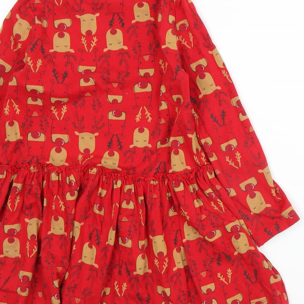 F&F Girls Red   A-Line  Size 5-6 Years