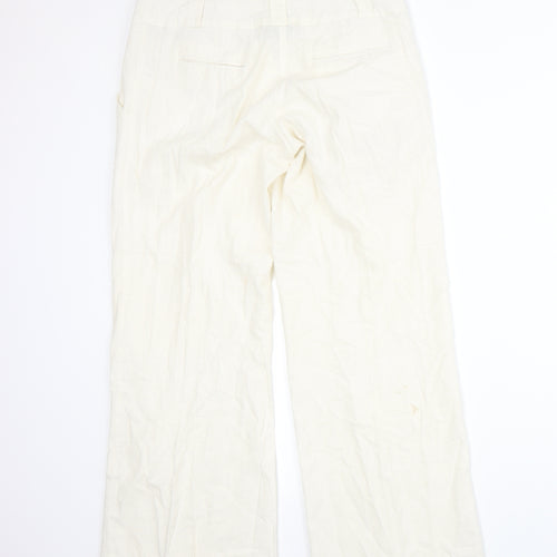 New Look Womens White   Trousers  Size 10 L25 in