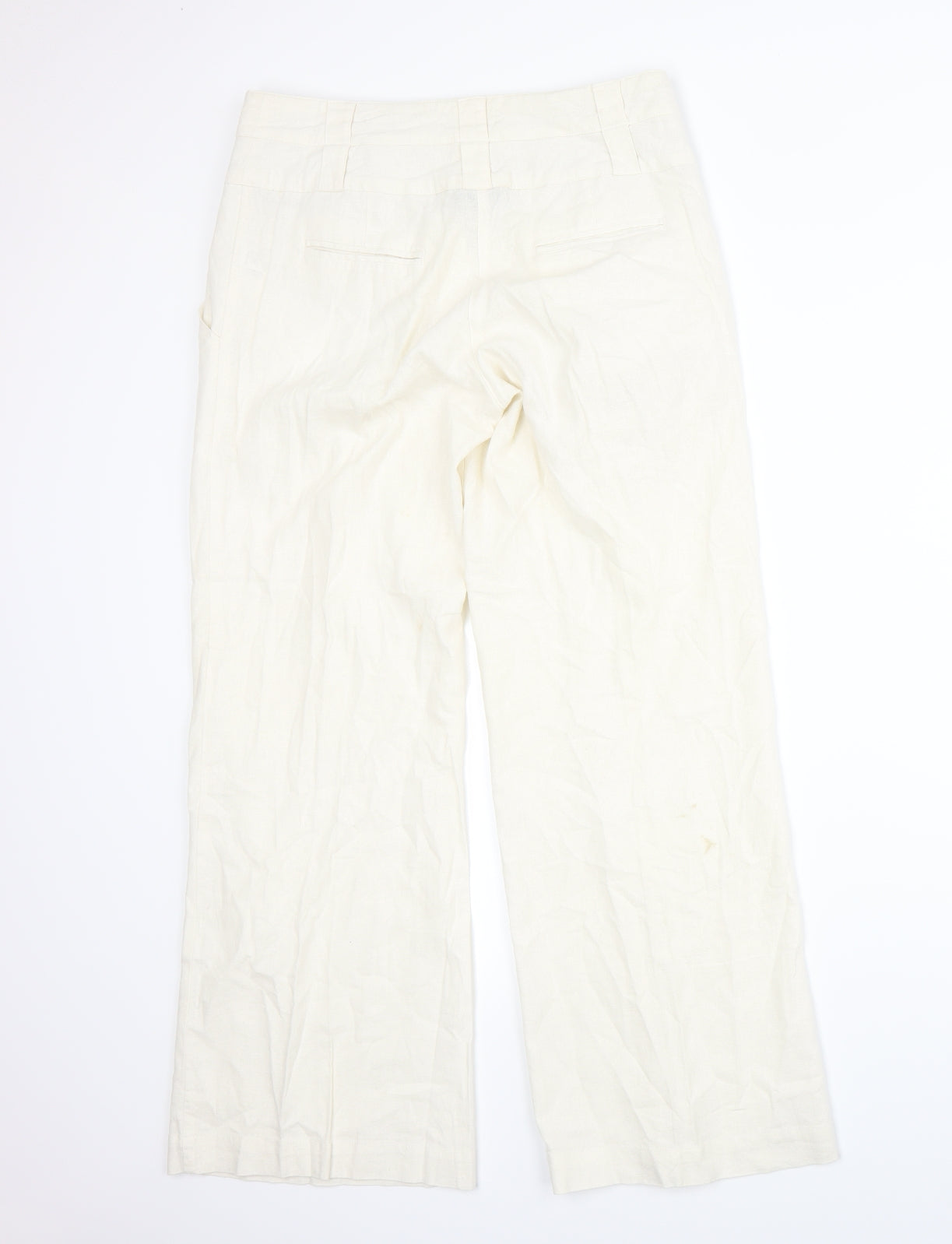 New Look Womens White   Trousers  Size 10 L25 in