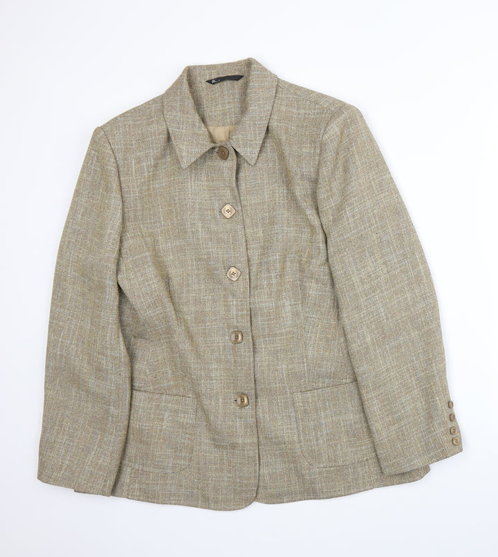 BHS Womens Beige Jacket Suit Jacket Size 18