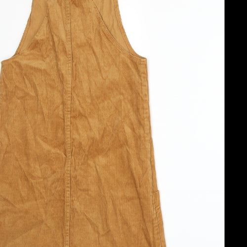 Nutmeg Girls Yellow   Pinafore/Dungaree Dress  Size 11-12 Years