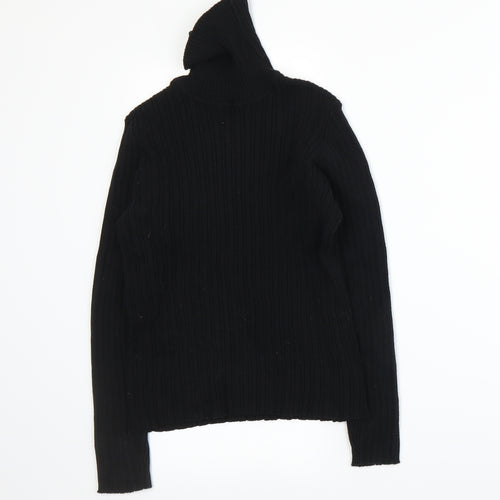 Nutmeg Girls Black   Pullover Jumper Size 11-12 Years