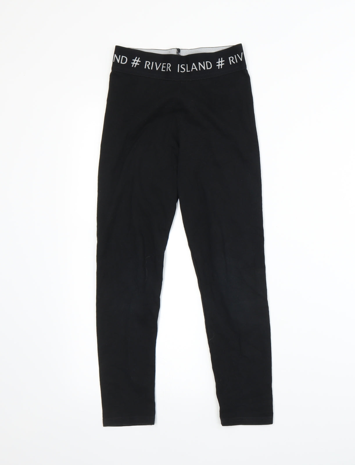 River Island Girls Black   Capri Trousers Size 9-10 Years