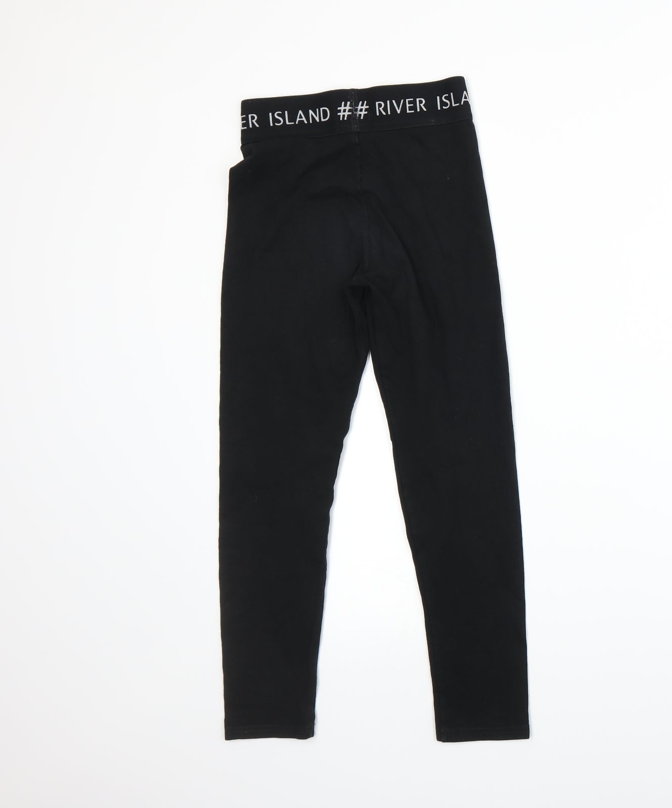 River Island Girls Black   Capri Trousers Size 9-10 Years
