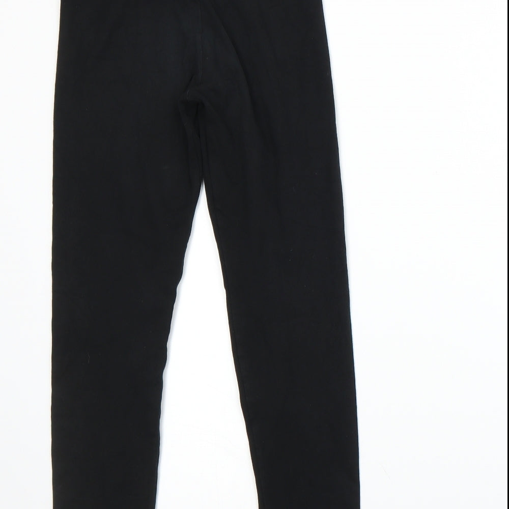River Island Girls Black   Capri Trousers Size 9-10 Years