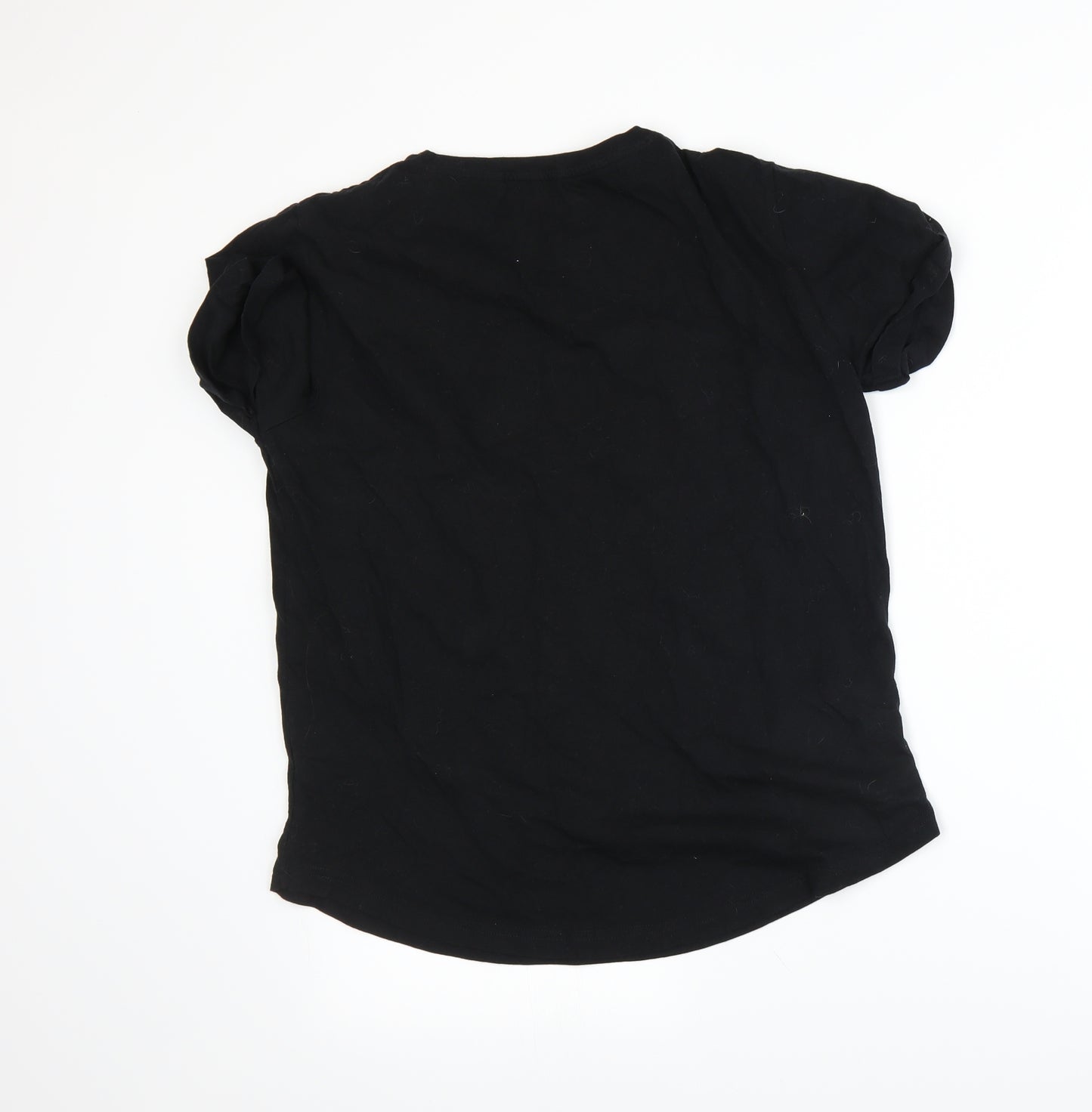 FRIENDS Womens Black   Basic T-Shirt Size 8