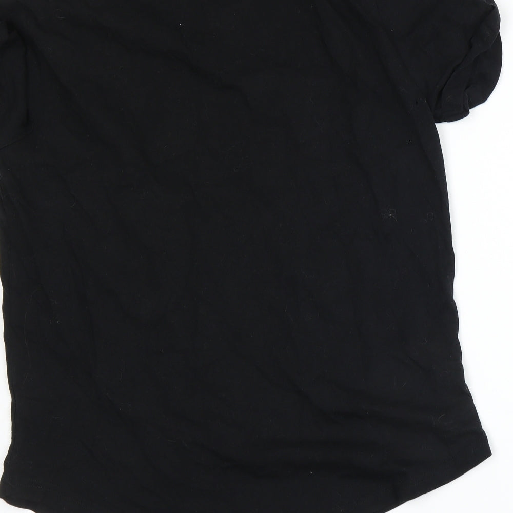 FRIENDS Womens Black   Basic T-Shirt Size 8